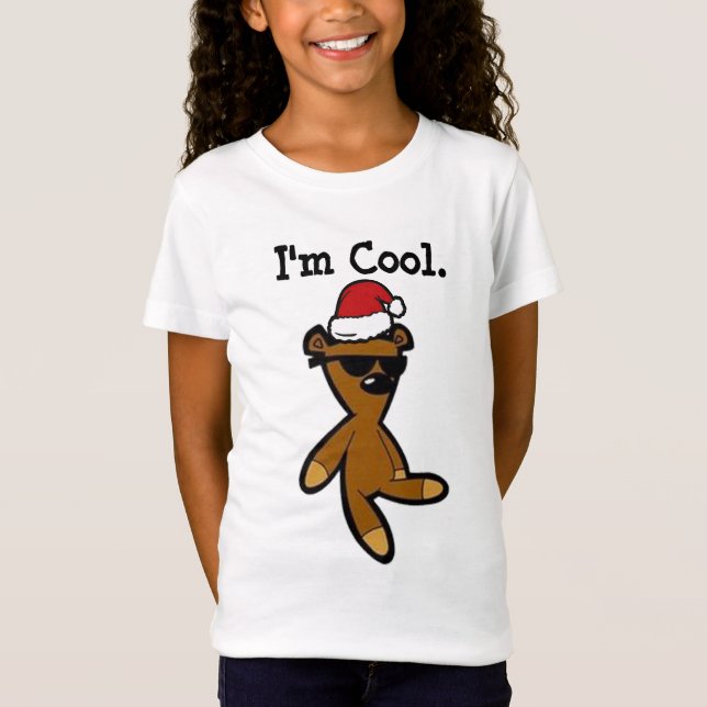 Camiseta Fato engraçado de ursinho de Natal (Frente)
