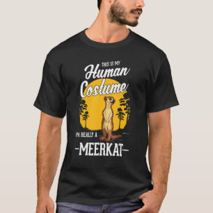 Camiseta Fato Humano de Suricata Halloween Suricata