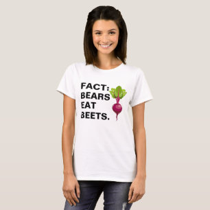 Camiseta Fato: Os ursos comem beterrabas