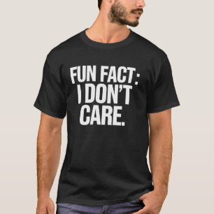 Camiseta Fato que não me Importa Gráfico de Novidade Engraç