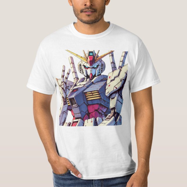 Camiseta Fato robô de manga (Frente)