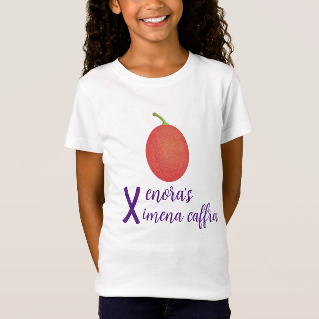Camiseta Fator X com Ximenia Caffra e nome X (Frente)