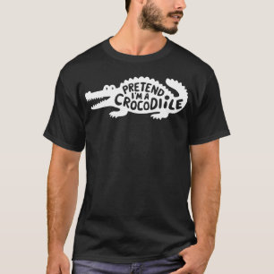 Camiseta Fatos Adultos de Halloween Fingem que sou um Croco