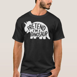 Camiseta Fatos Adultos de Halloween Fingem que sou um Dinos