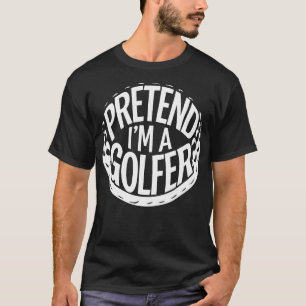 Camiseta Fatos Adultos de Halloween Fingem que sou um Golfi