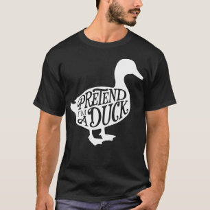 Camiseta Fatos Adultos de Halloween Fingem que sou um Pato