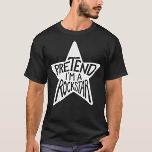 Camiseta Fatos Adultos de Halloween Fingem que sou um Rocks