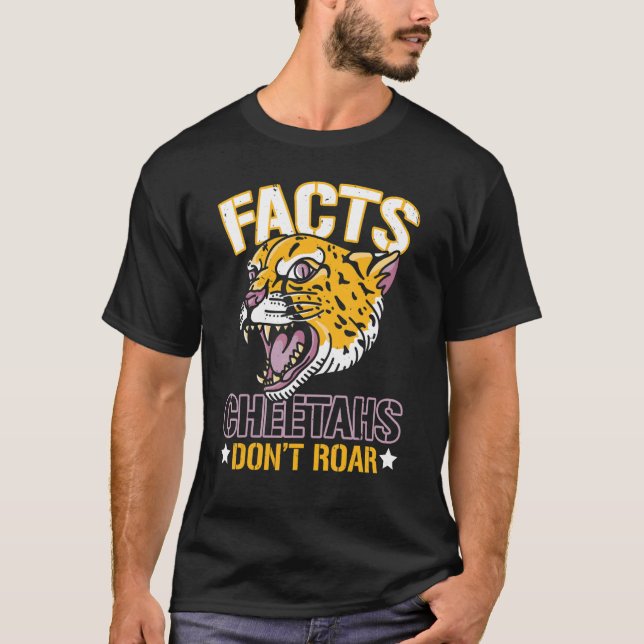 Camiseta Fatos Cheetahs Não Rodam Zookeeper Selvagem Zooke (Frente)