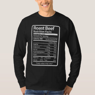 Camiseta Fatos de alimentação de carne assada para o Cristo