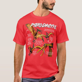 Camiseta Fatos de diversão de pterodátilo