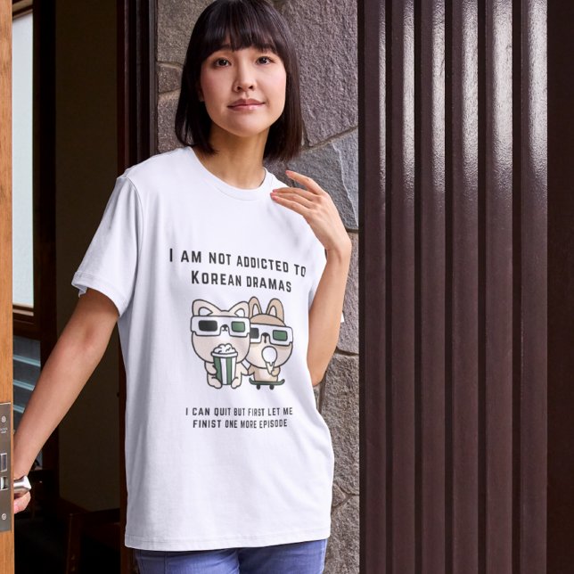 Camiseta Fatos De Drama - Não Sou Viciado Em Kdrama (Criador carregado)
