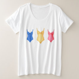 Camiseta Fatos de Natação colorido