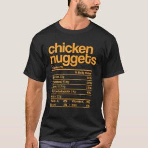 Camiseta Fatos de Nutrição de Frango de Ação de Graças