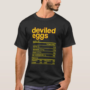 Camiseta Fatos de Nutrição de Ovos Devolvidos Fatos de A