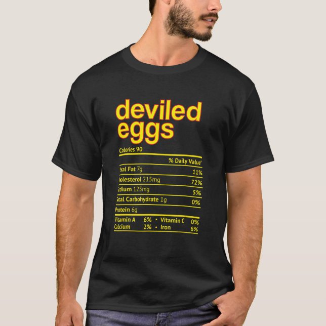 Camiseta Fatos de Nutrição de Ovos Devolvidos Fatos de Ação (Frente)