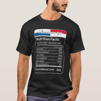 Camiseta Fatos de Nutrição de Pais panamenhos