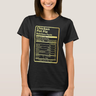 Camiseta Fatos De Nutrição De Pote De Frango Para A Ação De