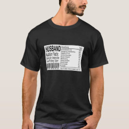 Camiseta Fatos de Nutrição do Marido Engraçado
