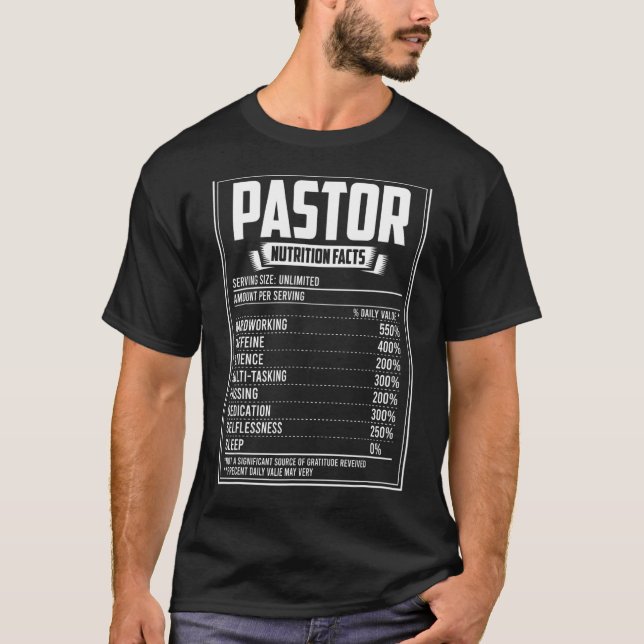 Camiseta Fatos de Nutrição do Pastor (Frente)