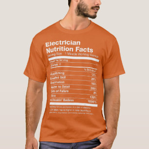 Camiseta Fatos de Nutrição Eletrônica são Engraçados