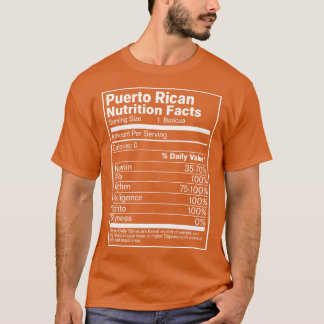 Camiseta Fatos de Nutrição em Porto Rico 2