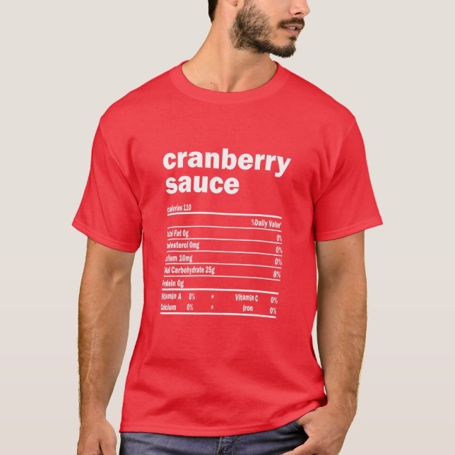 Camiseta Fatos de Nutrição Engraçada de Molho de Aroma (Frente)