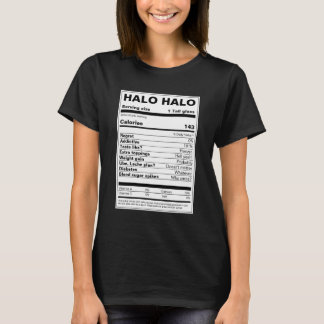 Camiseta Fatos de nutrição halo-halo