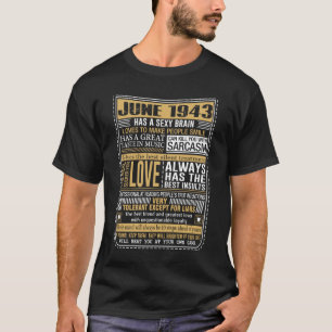 Camiseta Fatos do nascer em junho de 1943