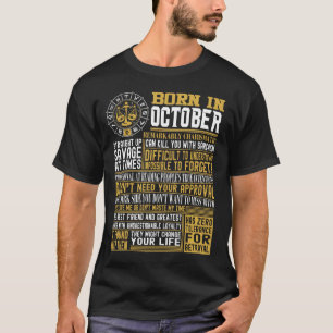Camiseta Fatos do nascer em outubro