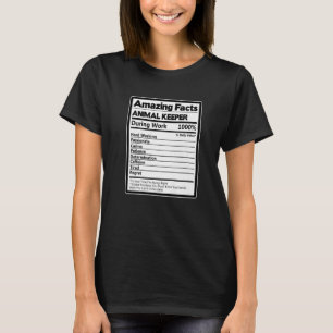 Camiseta Fatos Incríveis Do Detentor De Animais Durante O T
