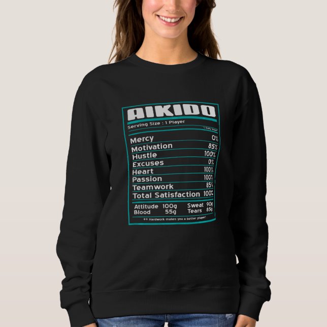 Camiseta Fatos Nutricionais Aikido Cool  Presente (Frente)