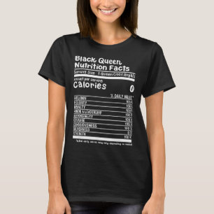 Camiseta Fatos Nutricionais da Rainha Preta Orgulho de Mela