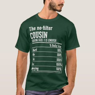 Camiseta Fatos Nutricionais da Tripulação de Primo O NoFilt