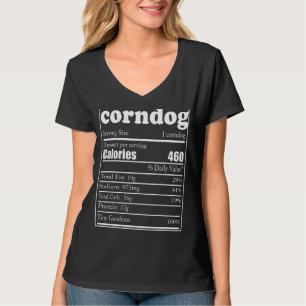 Camiseta Fatos Nutricionais de Corndog Dia de Ação de Graça