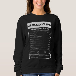 Camiseta Fatos Nutricionais de Funcionário de Mercearia Sar