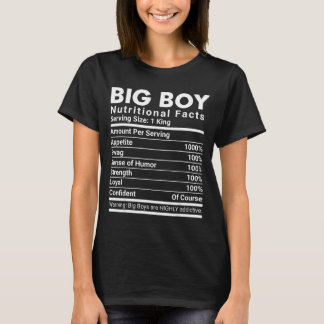 Camiseta Fatos nutricionais de garotão swag homens confiant