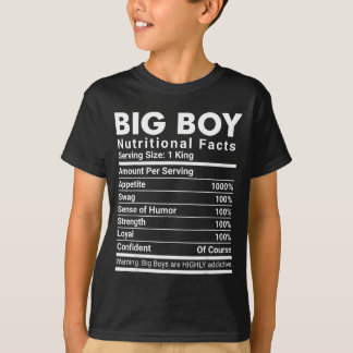 Camiseta Fatos nutricionais de garotão swag homens confiant