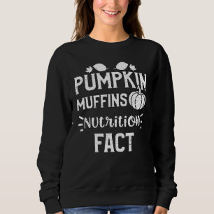 Camiseta Fatos Nutricionais de Muffins de Abóbora do Dia de
