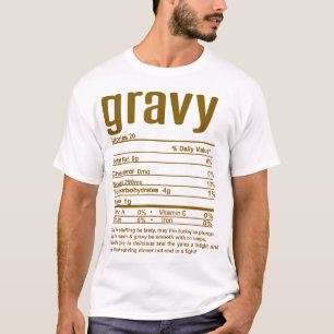 Camiseta Fatos Nutricionais de Natal de Ação de Graças
