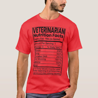 Camiseta Fatos Nutricionais de Oferta Engraçada Veterinária