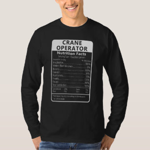 Camiseta Fatos Nutricionais de Operador de Guindaste Sarcás
