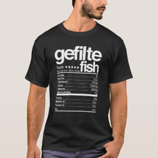 Camiseta Fatos Nutricionais de Peixes Gefiltos Hanukkah573p