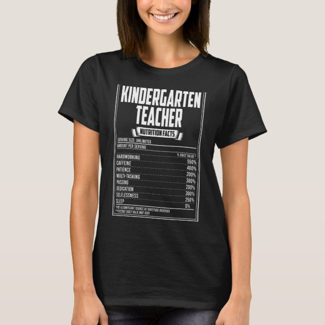 Camiseta Fatos Nutricionais de Professores do Jardim de Inf (Frente)