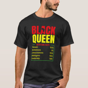 Camiseta Fatos Nutricionais De Uma Rainha Negra