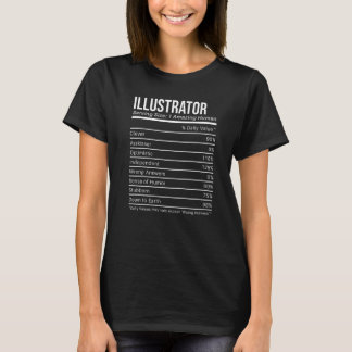 Camiseta Fatos Nutricionais de Valores Nutricionais do Ilus