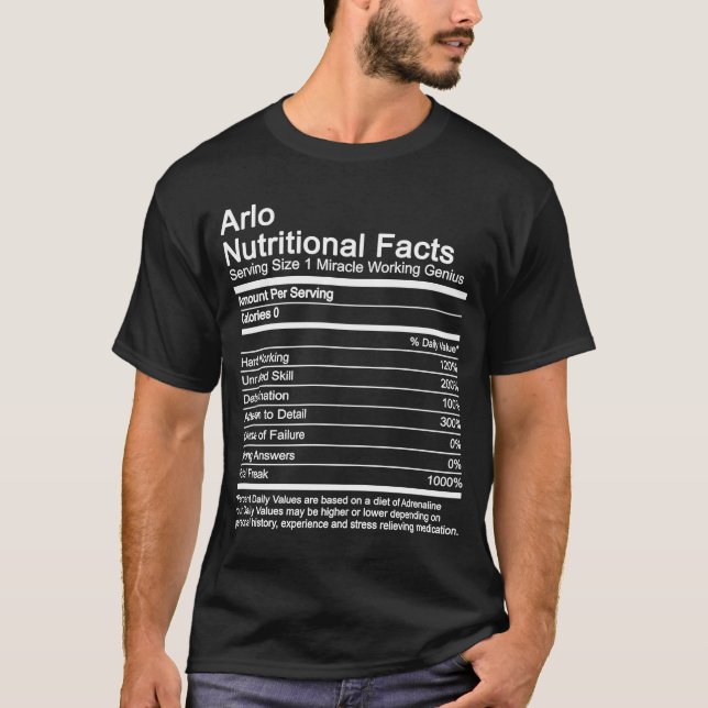 Camiseta Fatos Nutricionais do Arlo (Frente)
