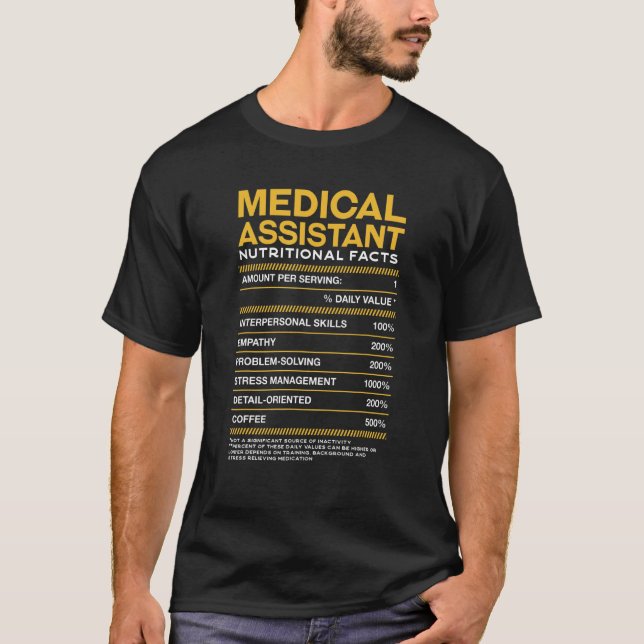 Camiseta Fatos Nutricionais Do Assistente Médico Cma (Frente)