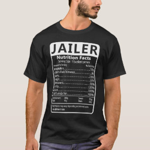 Camiseta Fatos Nutricionais do Carcereiro Humor Gráfico Sar