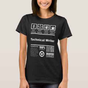 Camiseta Fatos Nutricionais Do Escritor Técnico Para Escrit