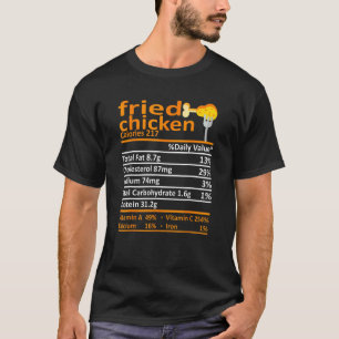 Camiseta Fatos Nutricionais do Frango Frito Ação de Graças